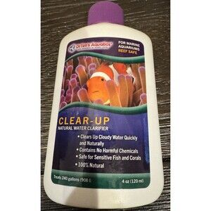 Dr Tim`s Aquatics Clear Up Reef Natural Water 4 oz New Fish Tank